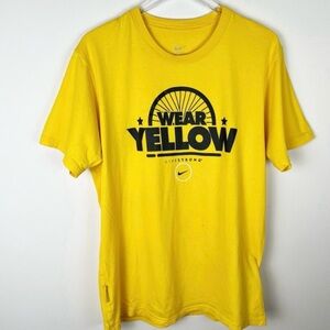 NIKE Yellow Livestrong Cotton Shirt and TdF Official Bag